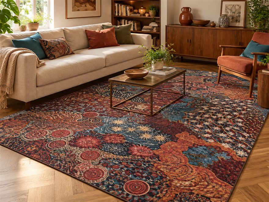 Alfombra decorativa modelo LIMIT - línea Retro